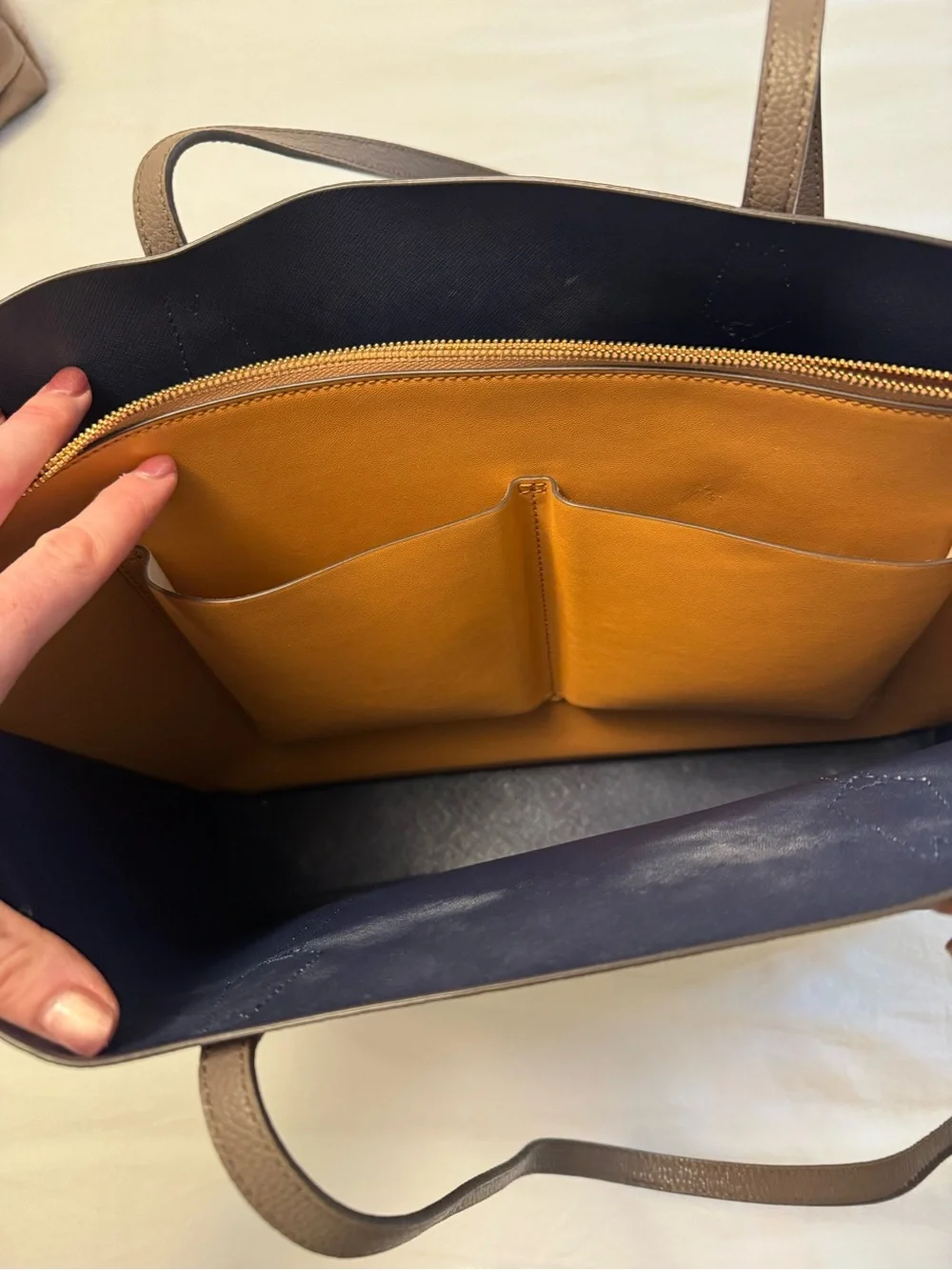 Tory Burch spacious pebbled
